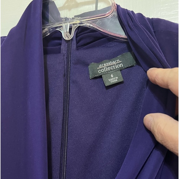 Dressbarn Collection V Neck Sleeveless size: 6 .Purple Color. Woman Dress - Picture 4 of 9